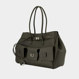 Bel Air Carry All Medium Purse - Balenciaga - Leather - Khaki