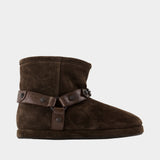Alaska Soft Ankle Boots - Balenciaga - Leather - Brown