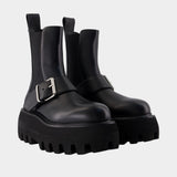High Ankle Boots - Alexander McQueen - Leather - Black