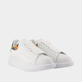 Oversized Sneakers - Alexander McQueen - Leather - White