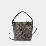 T-Monogram Purse - Tory Burch - Leather - Blue