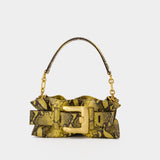 Anthem Mini Shoulder Bag - Balmain - Leather - Yellow
