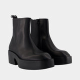 Billie Ankle Boots - Camper - Leather - Black
