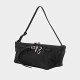 Grandma Used Sling Shoulder Bag - Margesherwood - Leather - Black