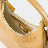 Toni Mini Bag 花生棕色光面小牛皮斜挎包