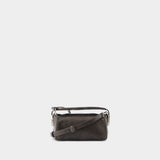 Cassette Bag 棕色皮质手提包