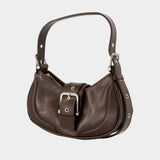 Hobo Brocle Shoulder Bag - Osoi - Leather - Brown