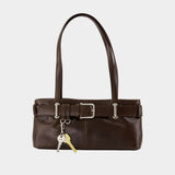 Shoulder Brocle Mini Bag - Osoi - Leather - Brown