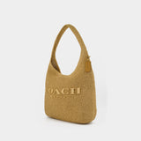 Weave Straw Brooklyn 39 Shoulder Bag - Coach - Leather - Beige