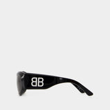 Bb0395s Sunglasses - Balenciaga - Acetate - Black