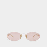 Gg1922s Sunglasses - Gucci - Metal - Pink