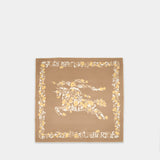 Floral Ekd Scarf - Burberry - Silk - Beige