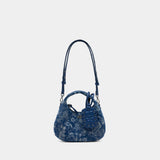 Mini Tapestry Handbag - Ganni - Cotton - Blue