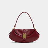Kat Baguette Shoulder Bag - Ganni - Leather - Red