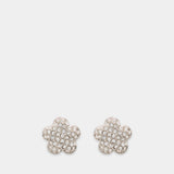 Daisy Pave Earrings - Marc Jacobs - Brass - Silver