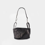 Tulip M Shoulder Bag - YOHJI YAMAMOTO - Leather - Black