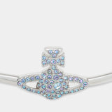 Grace Open Bangle Bracelet - Vivienne Westwood - Metal - Silver