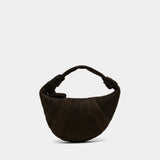 Mini Fortune Croissant Handbag - Lemaire - Leather - Dark Brown