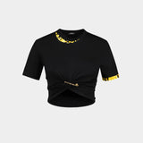 T Shirt Barocco T Shirt - Versace - Cotton - Black