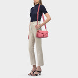 Tabby Pillow 粉色皮质酒神包枕头包手提单肩包