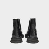 Wander Chelsea 黑色牛皮切尔西踝靴