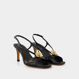 Rosa Sandals - Rouje - Leather - Black