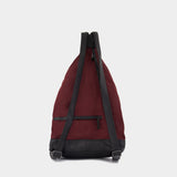 Hakama Tuck Backpack - YOHJI YAMAMOTO - Nylon - Burgundy