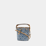 T-Monogram Mini Purse - Tory Burch - Leather - Blue