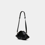 Manta Clutch - Alexander McQueen - Leather - Black