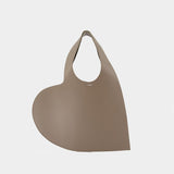 Heart Shopper Bag - Coperni - Leather - Brown