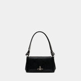Hazel Medium Handbag - Vivienne Westwood - Leather - Black
