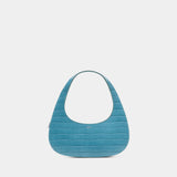 Croco Louo Swipe Handbag - Coperni - Leather - Blue