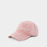 Cap - Acne Studios - Cotton - Pink