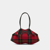 Manta Shoulder Bag - Alexander McQueen - Cotton - Red