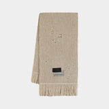 Scarf - MM6 Maison Margiela - Wool - Beige