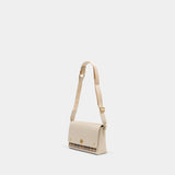 Ll Medium Note Handbag - Burberry - Leather - White