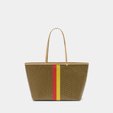 The Racer Tote Bag - Tory Burch - Cotton - Multi