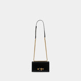 Jewelled Satchel Crossbody - Alexander McQueen - Leather - Black