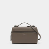 Slim Top Handle Handbag - Tory Burch - Leather - Grey