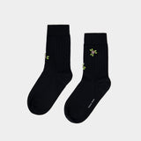 Merino Ankle Socks - Simone Rocha - Silk - Black
