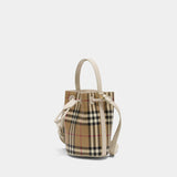Ll Mini Drawstring Dfc Shopper Bag - Burberry - Synthetic - Multicolor