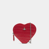 Heart Crossbody - Vivienne Westwood - Leather - Red