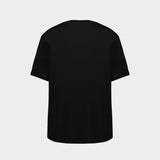 Vintage Print Reg Fit T-Shirt - Balmain - Cotton - Black