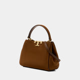 Eleanor Mini Satchel Purse - Tory Burch - Leather - Brown