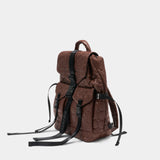 Re Tech Quilted Backpack - Ganni - Synthetic - Brown