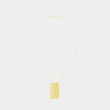 Comb With Chain Necklace - AMI Paris - Metal - Gold