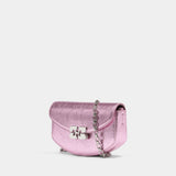 Lulu Wallet On Chain Crushed - Ganni - Synthetic - Pink