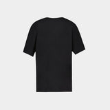 Heavy Cotton Jersey Tiger Caviar T-Shirt - Ganni - Cotton - Black