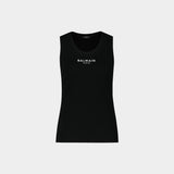 Tank Top Paris - Balmain - Cotton - Black