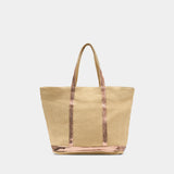 L Shopper Bag - Vanessa Bruno - Linen - Beige